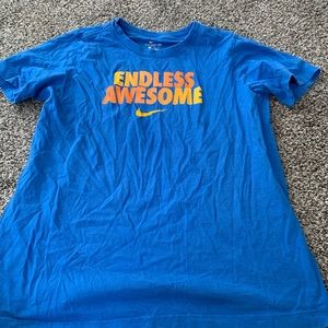 Nike “Endless Awesome” tee shirt kid large